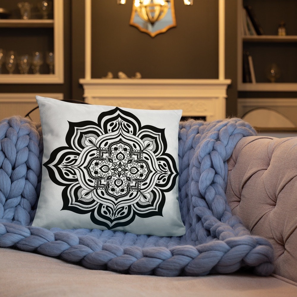 Throw pillow made to order! Mandala may take up to two weeks to deliver